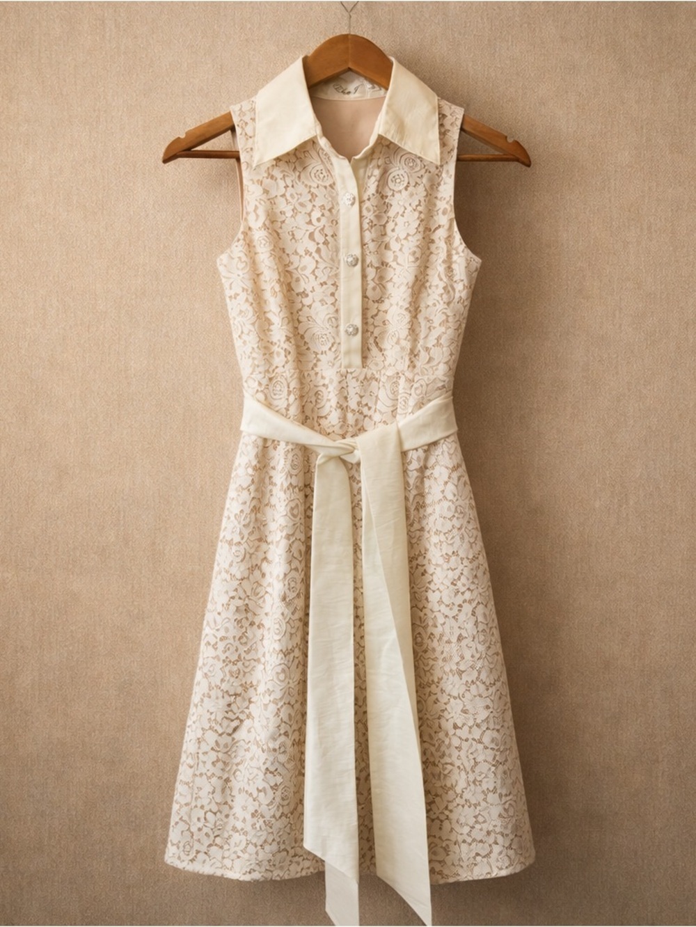 ELIZA J Lace Midi Dress Fairy Whimsical Bridal Shower Garden Party
